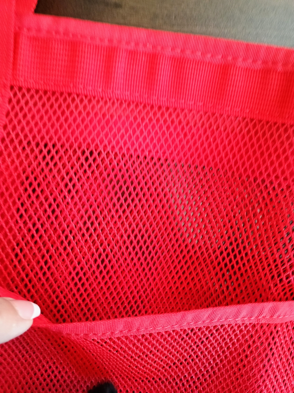 Primark Red Mesh Tote Bag - Picture 3 of 8